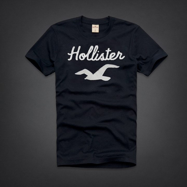 Tee shirt Hollister Homme Noir